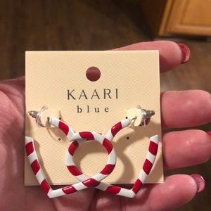 🎅🏻New Candy Cane Heart Earrings. Lightweight & so cute!!!